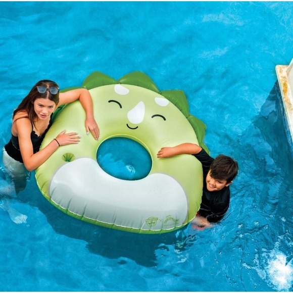 BigMouth x Squishmallows Inflatable Ring Pool Float With Dinosaur New - Picture 2 of 3